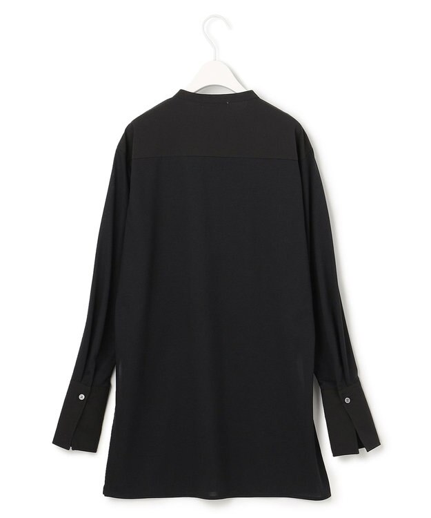 ICB 【UVケア・接触冷感・吸水速乾】コンビネーションジャージー チュニックカットソー ブラック系