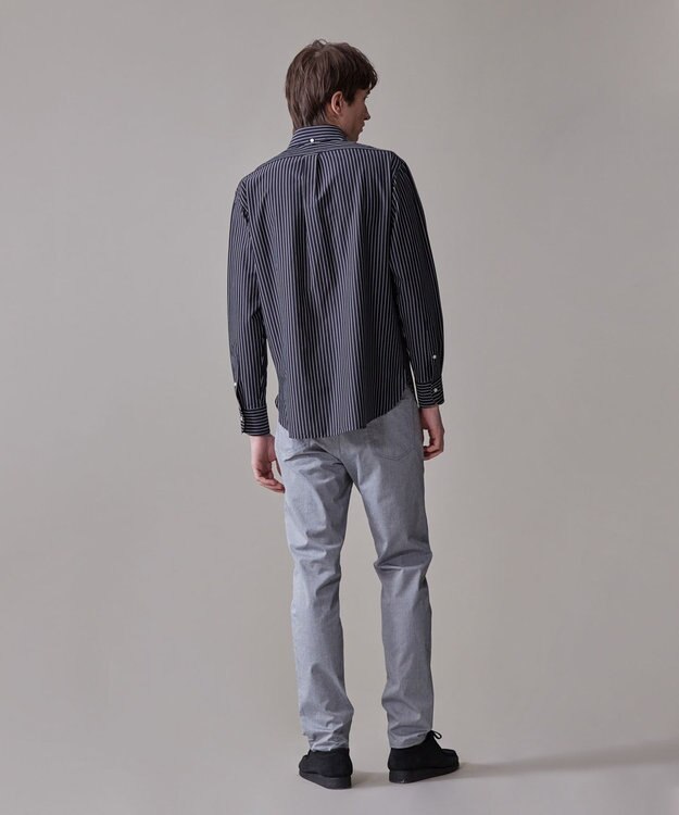 J.PRESS MEN 【ストレッチ】シャンブレーストレッチツイル パンツ ネイビー系