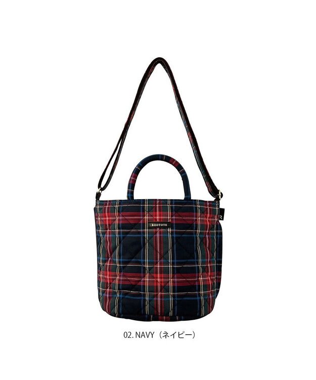 ROOTOTE 1211【ミニトート】EU.ベビールー.チェックキルト-B 02：ネイビー