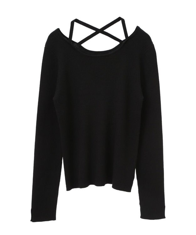 earth music&ecology ホルターネックプルオーバー Black