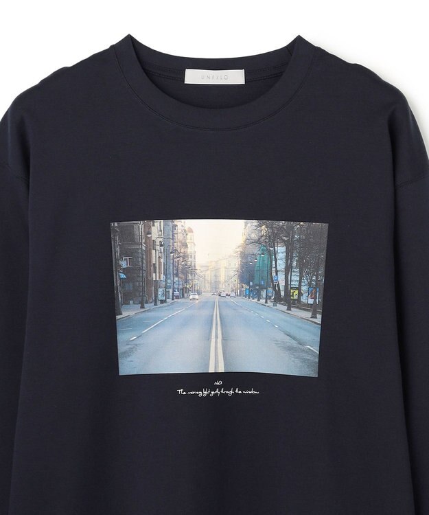 UNFILO MENS 【男女兼用】3シーズンスウェット フォトTEE ネイビー