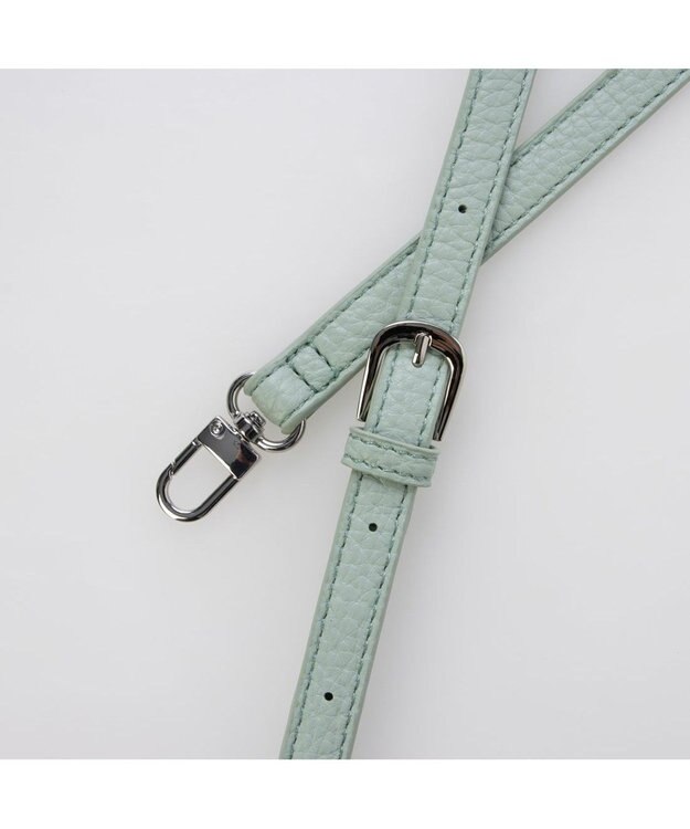 UNBILLION カシュカシュ cachechche / ヒネリ金具ベルトシボミニバッグ グリーン