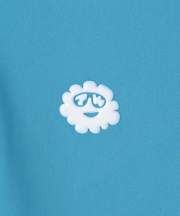 PW CIRCULUS 【吸水速乾 / UV遮蔽率99.5% UVカット / ストレッチ】【MEN】ハーフジップロングスリーブモックT ゴルフ スカイブルー系