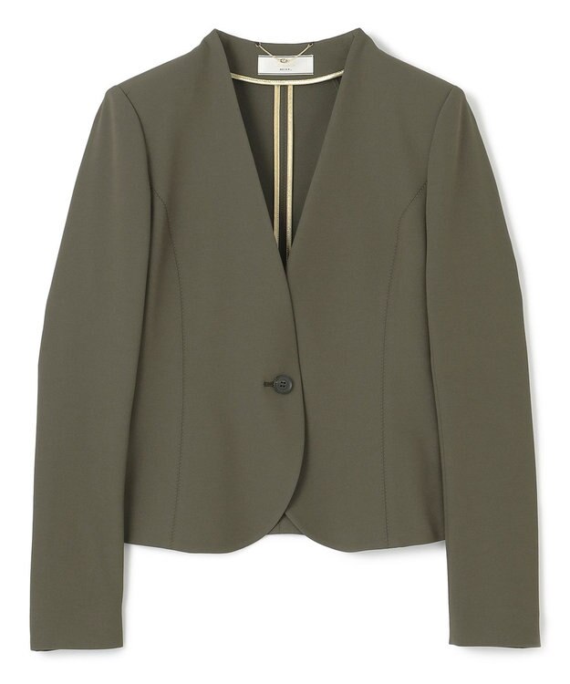 BEIGE， LUIZA / ノーカラージャケット Khaki