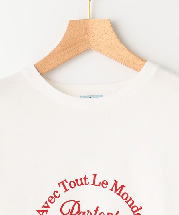 組曲 フロッキーロゴＴシャツ アイボリー系