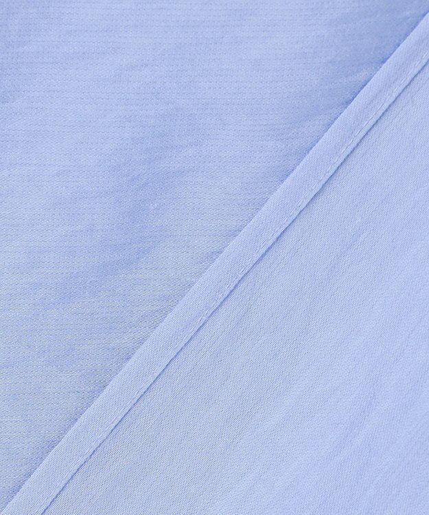 J.PRESS LADIES S 【WEB限定カラーあり・洗える】Sheer Vis リネン バンドカラー ブラウス サックス系