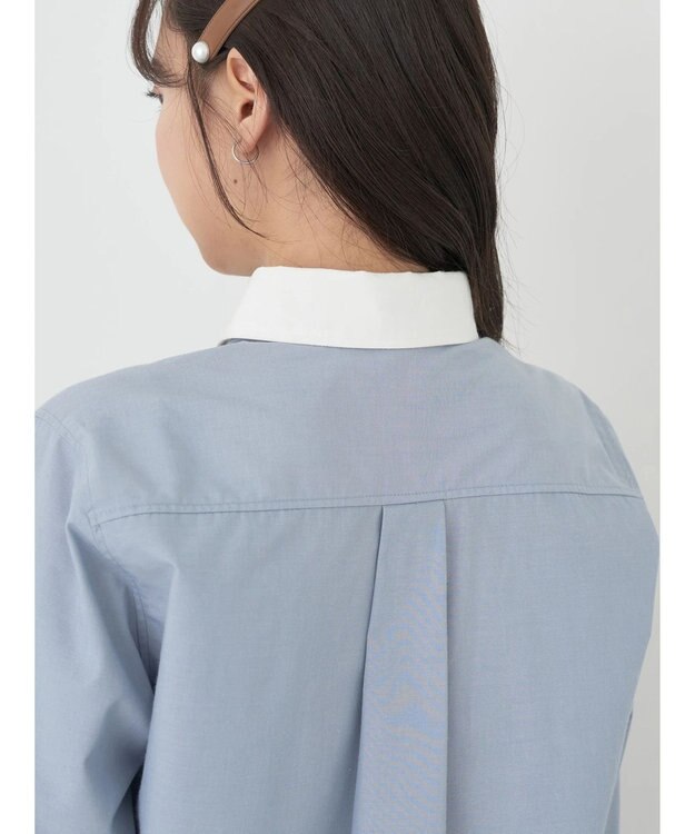 earth music&ecology クレリックシャツ Sax