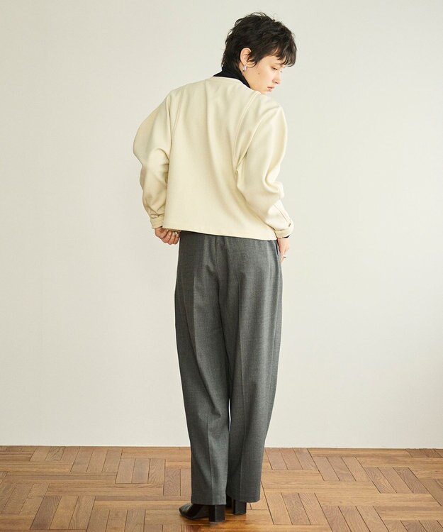 #Newans ラウンドスリーブカーディガン オフ