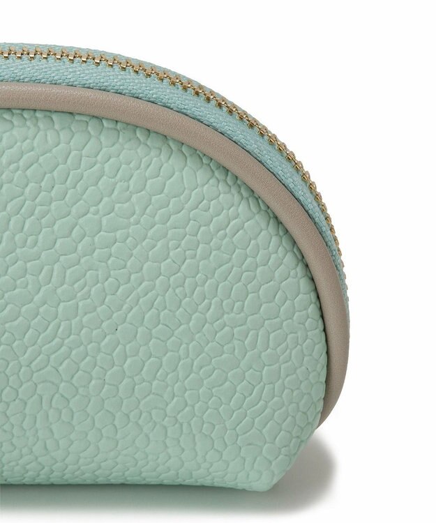 TOPKAPI 【Breath TOPKAPI】【TOPKAPI × 藤本美貴さんコラボ】スコッチグレイン ラウンド ミニポーチ キーケース/撥水 ミントグリーン