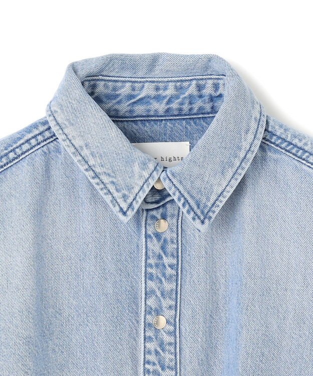 uncrave 【upper hights × uncrave】THE SENSE uncrave デニムシャツ フェザースカイブルー