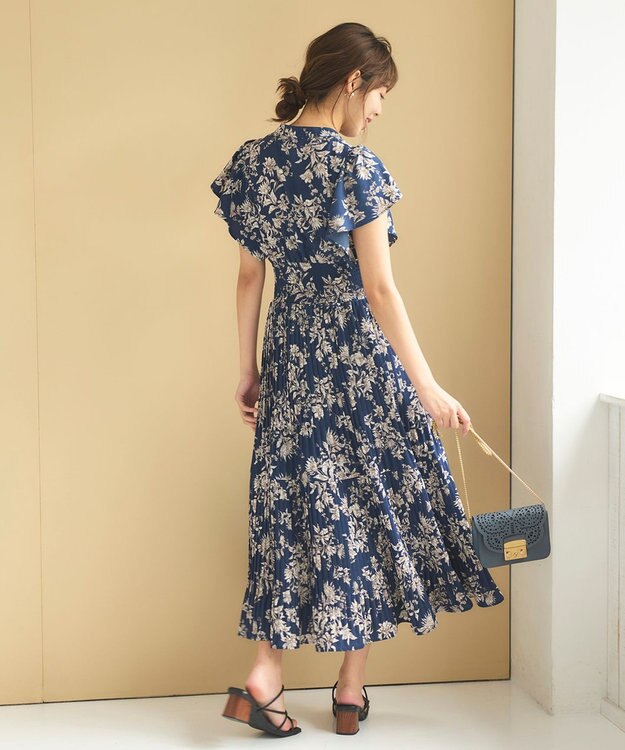 Feroux 【大好評につき新色・追加決定！】ウエストシャーリングデシン ワンピース ネイビー系1