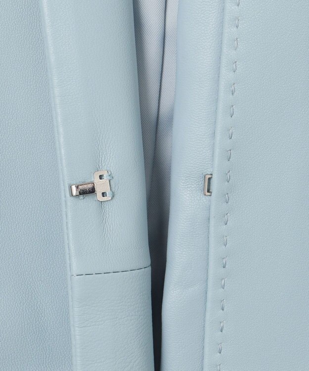 自由区 ラムレザー ジャケット グレイッシュミント