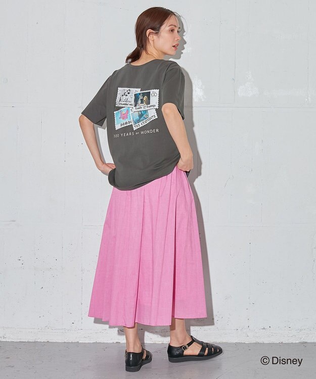 ANY Disney100thデザイン 半袖Tシャツ グレー