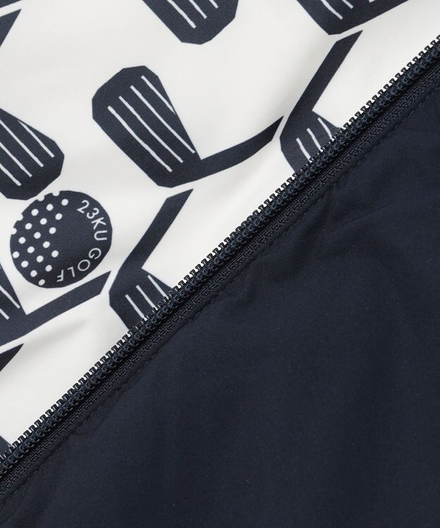 23区GOLF 【WOMEN】【撥水・ストレッチ】リバーシブル ダウンベスト ネイビー系