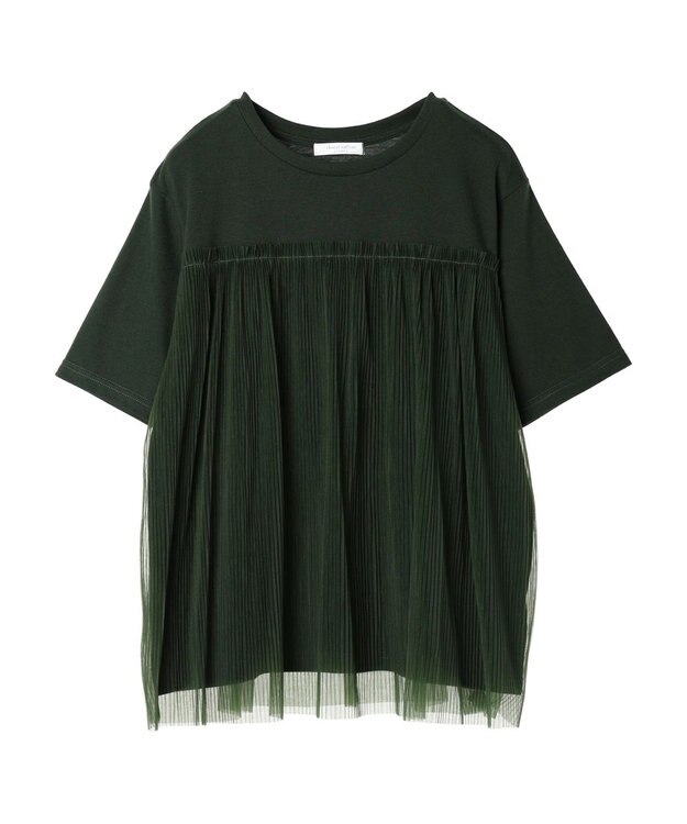 Green Parks プリーツチュールドッキングプルオーバー Green