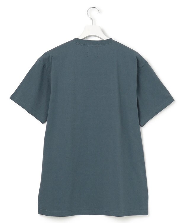 J.PRESS YORK STREET 【UNISEX】YALEアーチロゴTシャツ ダルブルー系