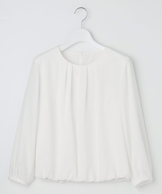 J.PRESS LADIES S プルエラ クルーネック カットソー ホワイト系