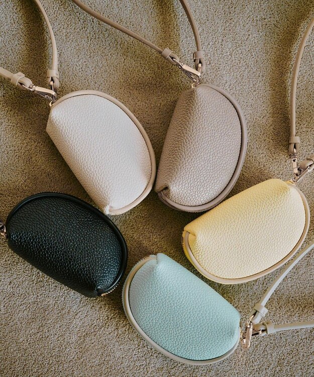 TOPKAPI 【Breath TOPKAPI】【TOPKAPI × 藤本美貴さんコラボ】スコッチグレイン ラウンド ミニポーチ キーケース/撥水 レモンイエロー