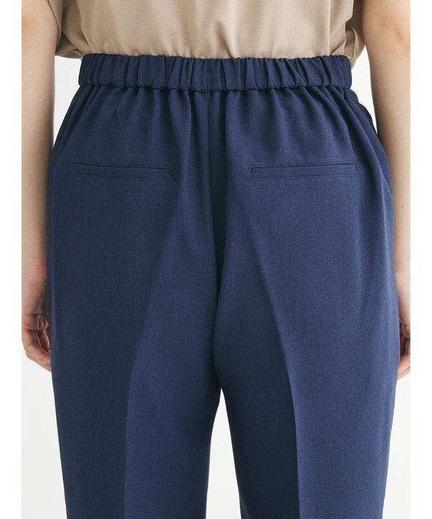 Green Parks 接触冷感　きれいシルエットパンツ（テーパード） Dark Navy