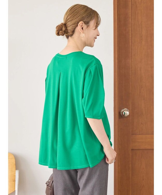 AMERICAN HOLIC 接触冷感袖コンシャスカットプルオーバー Green