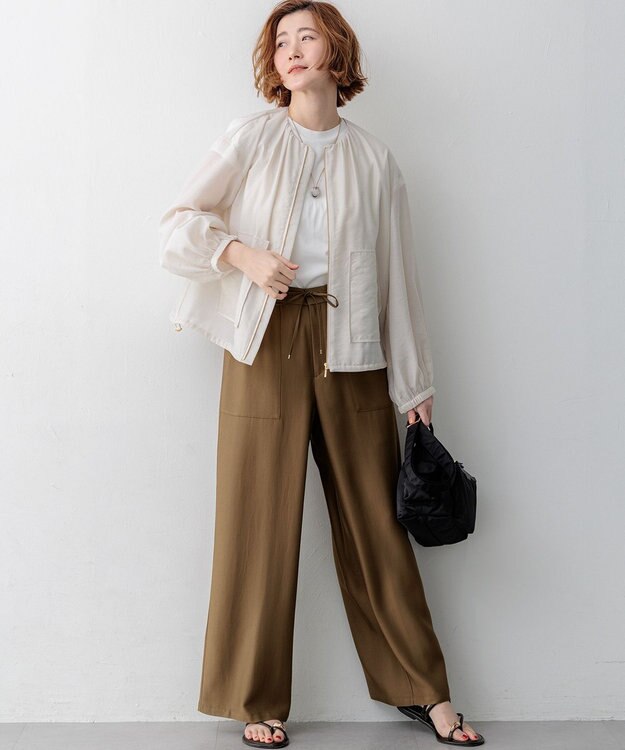 23区 【新色追加】サムリング フラット サンダル ダークブラウン系