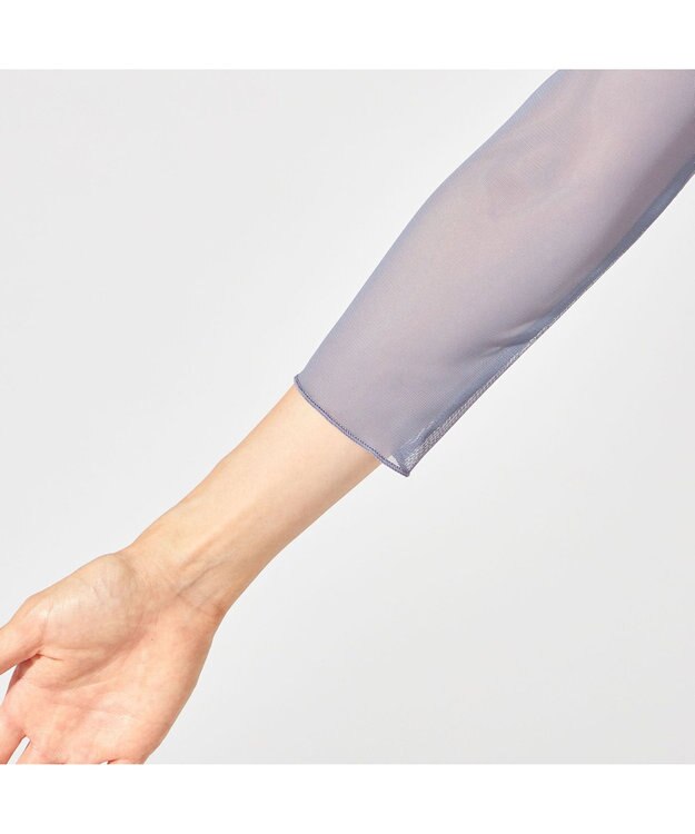 Chacott 7分袖レオタード アイアンブルー