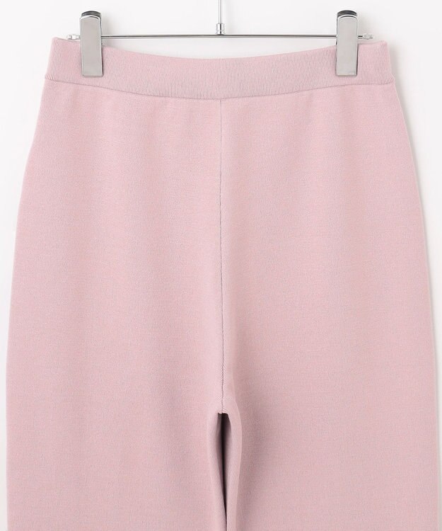 #Newans 【洗える】セミフレアニットパンツ ピンク