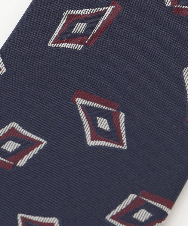 KASHIYAMA KASHIYAMAオリジナル【JAPAN MADE】ジオメトリックネクタイ レッド