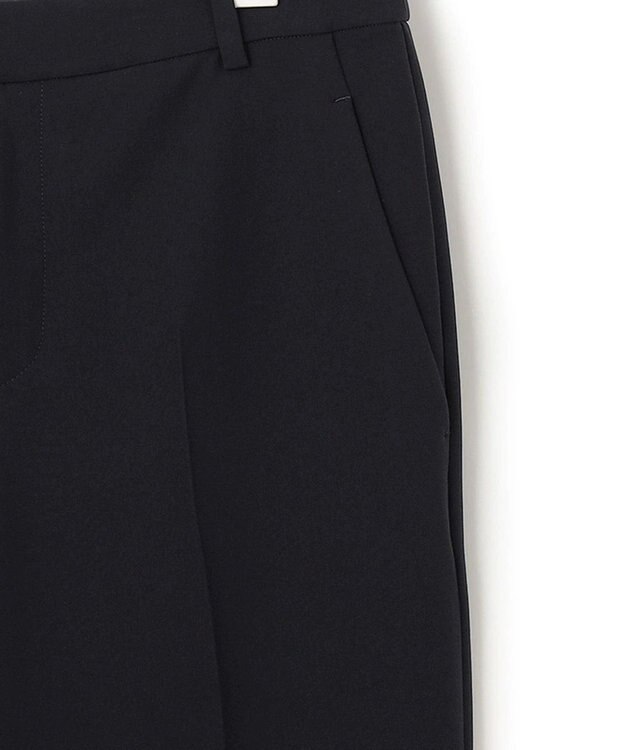 23区 トリアセダブルジョーゼット パンツ ブラック系