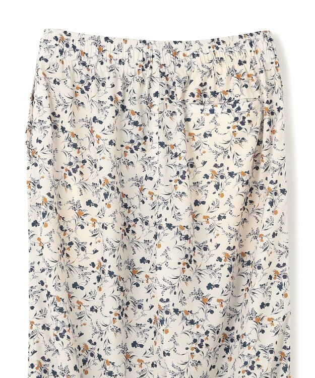 UNFILO MENS ボタニカルプリント イージーテーパードパンツ ベージュプリント