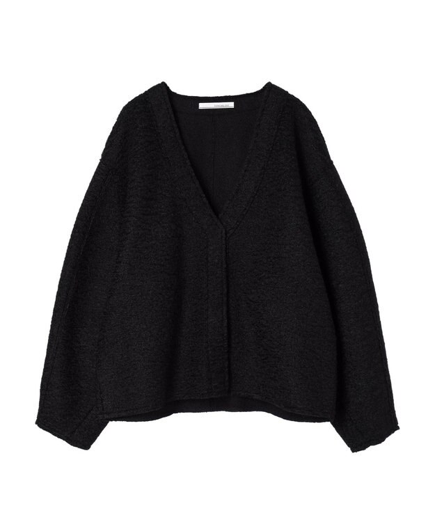 Green Parks ・ＥＬＥＮＣＡＲＥ　ＤＵＥ　ブークレＶネックカーデ Black