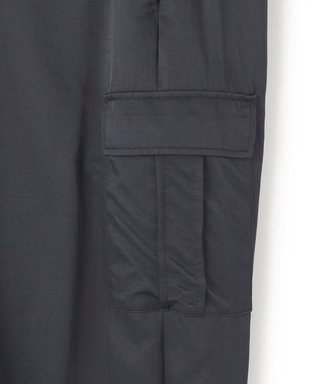 ICB 【接触冷感・UVカット・撥水・洗える】 ナイロンタスランツイル パラシュートカーゴパンツ ネイビー系