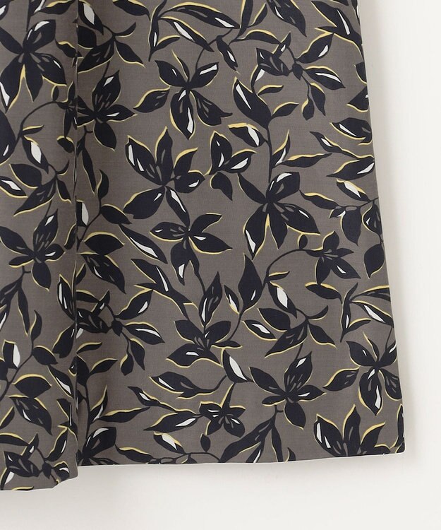 J.PRESS LADIES S 【洗える】ボタニカルプリント スカート カーキ系5