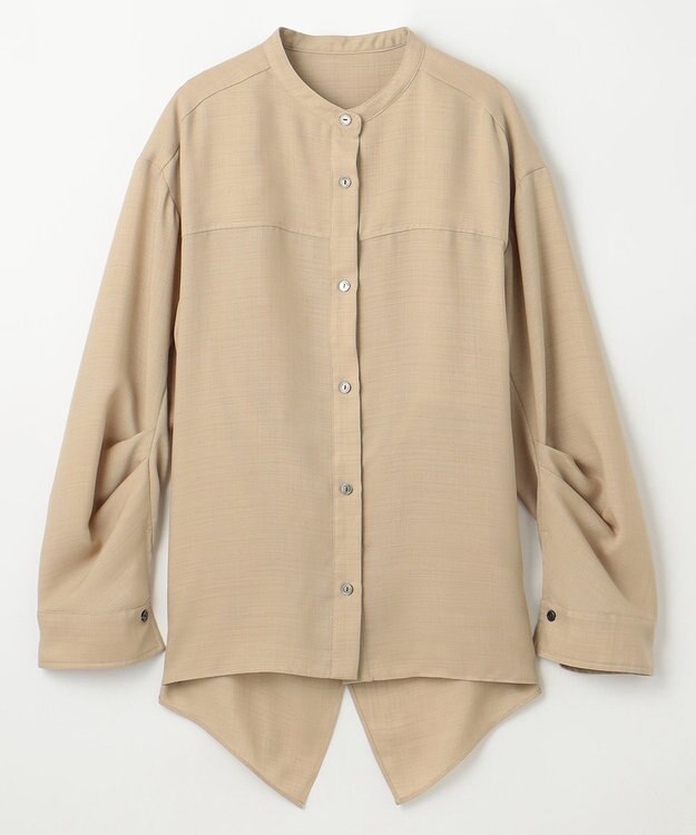 GRACE CONTINENTAL バックシャンオーバーシャツ ベージュ