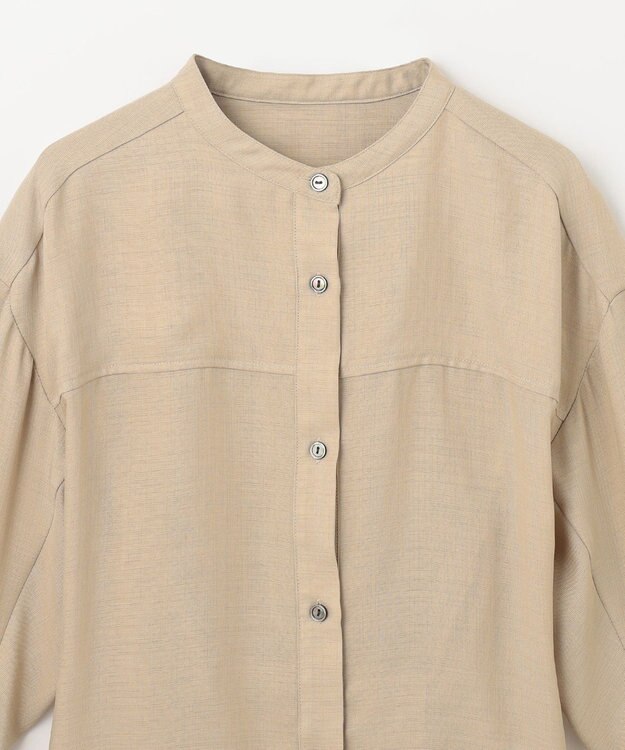 GRACE CONTINENTAL バックシャンオーバーシャツ ベージュ