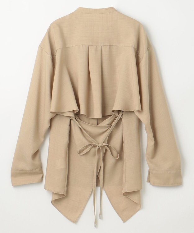 GRACE CONTINENTAL バックシャンオーバーシャツ ベージュ