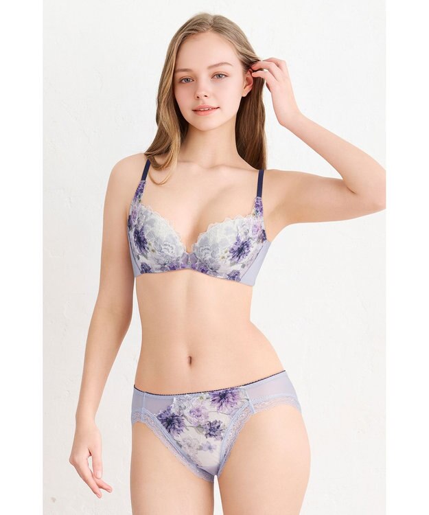 WACOAL ショーツ 【ハグするブラ】 BXB478とペア はきこみ丈あさめ やわらかく伸びる(バック) レディース PXB178 /ワコール グレー