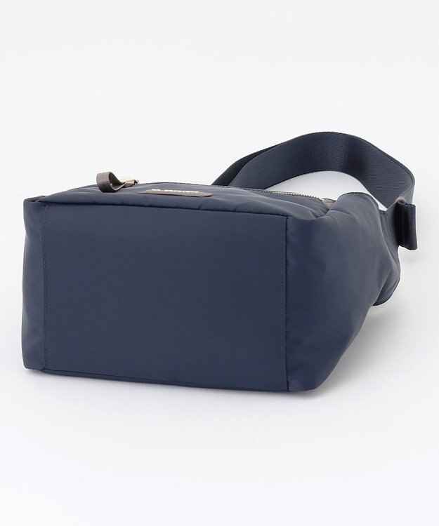 LA BAGAGERIE メタルバックル　ボックスショルダー　SSサイズ ネイビー