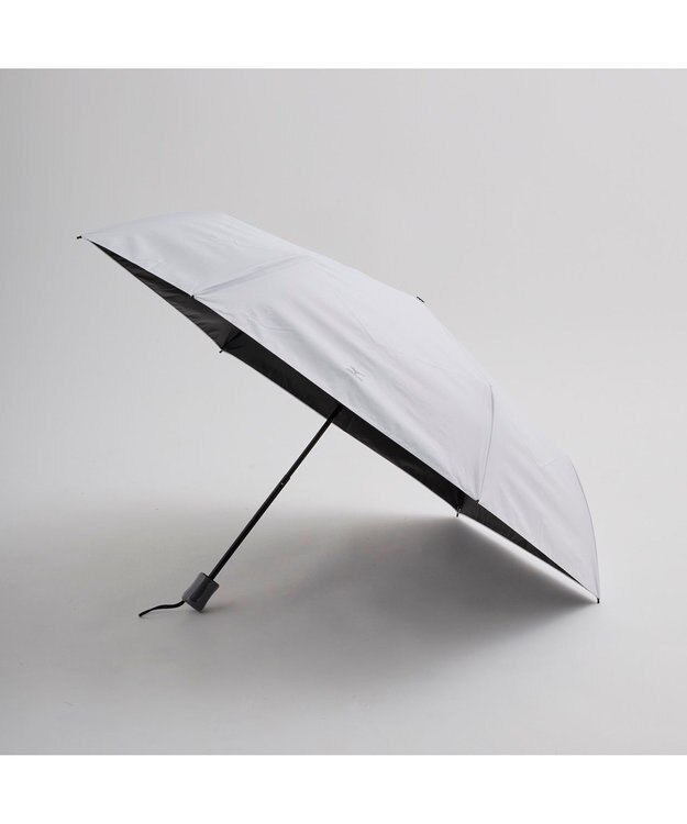 MOONBAT MIZUNO  (ミズノ) 無地 ロゴ 日傘 折りたたみ傘 パラソル 晴雨兼用  一級遮光 遮熱効果 遮光率100% UV遮蔽100% 高遮熱 ホワイト