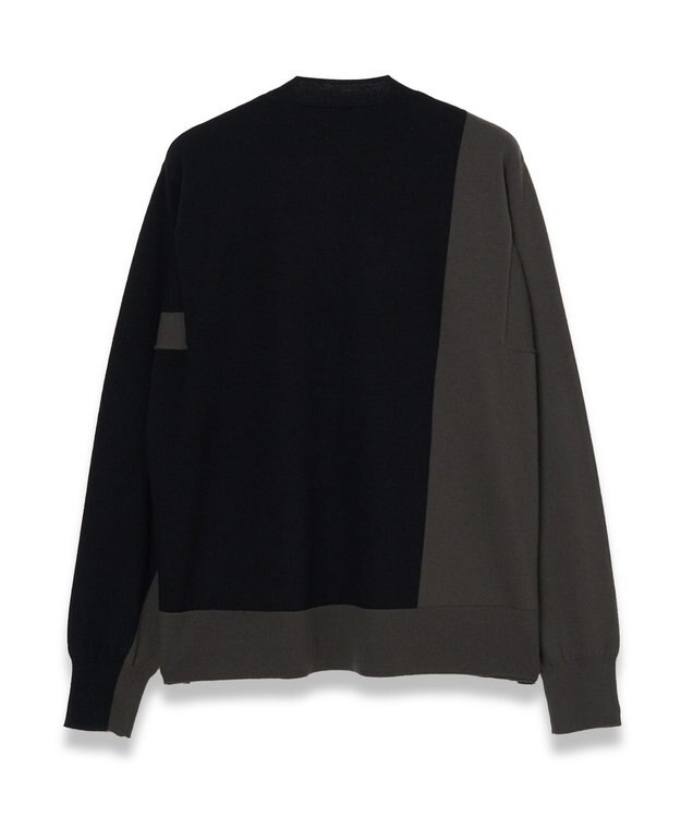JOSEPH 【WEB&OUTLET限定・洗える】パッチカラーニット　モックネック Black