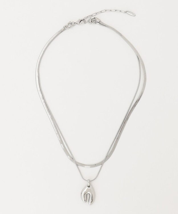 23区 ダブルチェーンネックレス シルバー系