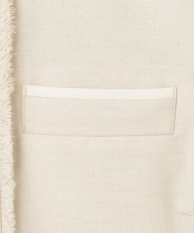 uncrave リネンライクツイル ジレブラウス エクリュ