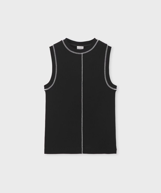 Paul Smith コントラストステッチ ノースリーブ ブラック