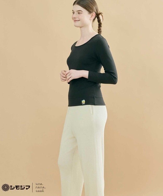 une nana cool MADE WITH シモジマ 裏起毛　シャツ ブラック