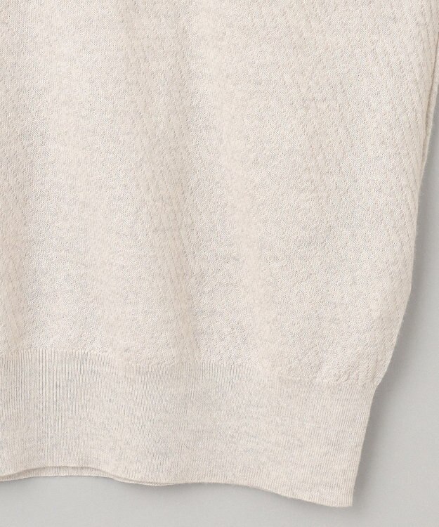 GOTAIRIKU 【家庭洗濯可能】イタリア糸 ハイゲージ タートルニット_リンクス柄 アイボリー系1