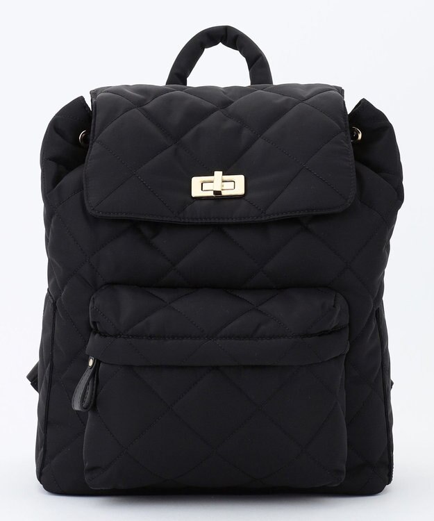 23区 キルティングナイロンバックパック ブラック系