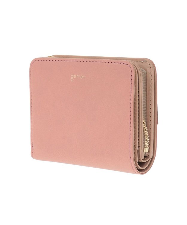 genten 【福財布】アルモニア 2つ折り財布 モーブピンク