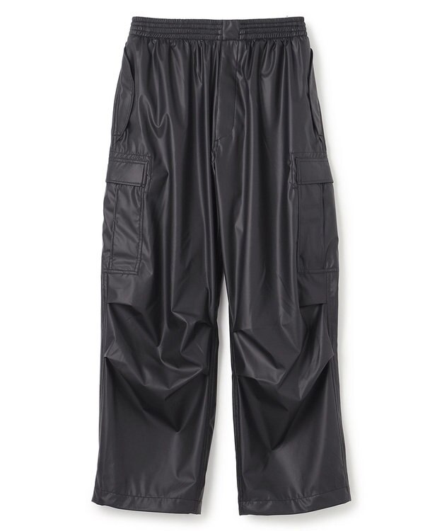 UNFILO MENS レザーライク カーゴパンツ [24年春夏商品] クロ