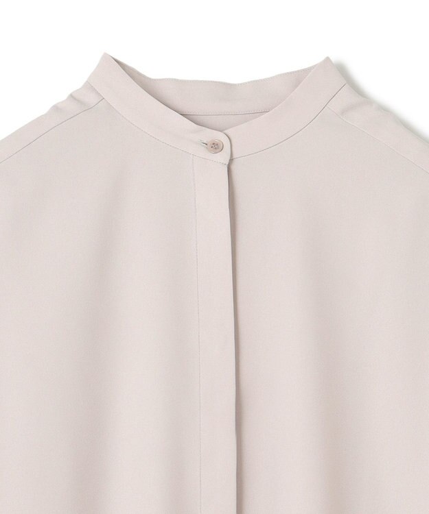 JOSEPH 【洗える】ノーブルサテン　シャツドレス Beige