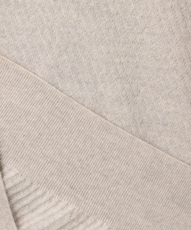 GOTAIRIKU 【家庭洗濯可能】イタリア糸 ハイゲージ タートルニット_リンクス柄 アイボリー系1